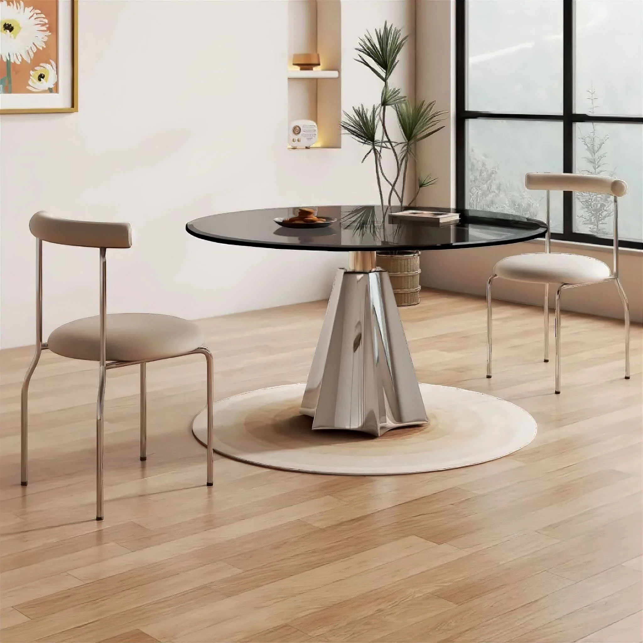 Serge Glass Dining Table - Image 7