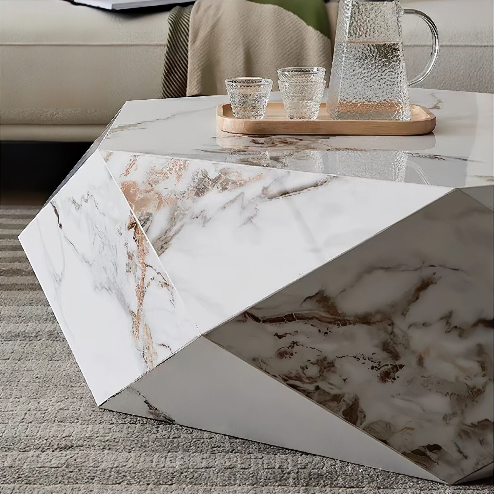 Clara Marble Coffee Table - Image 8
