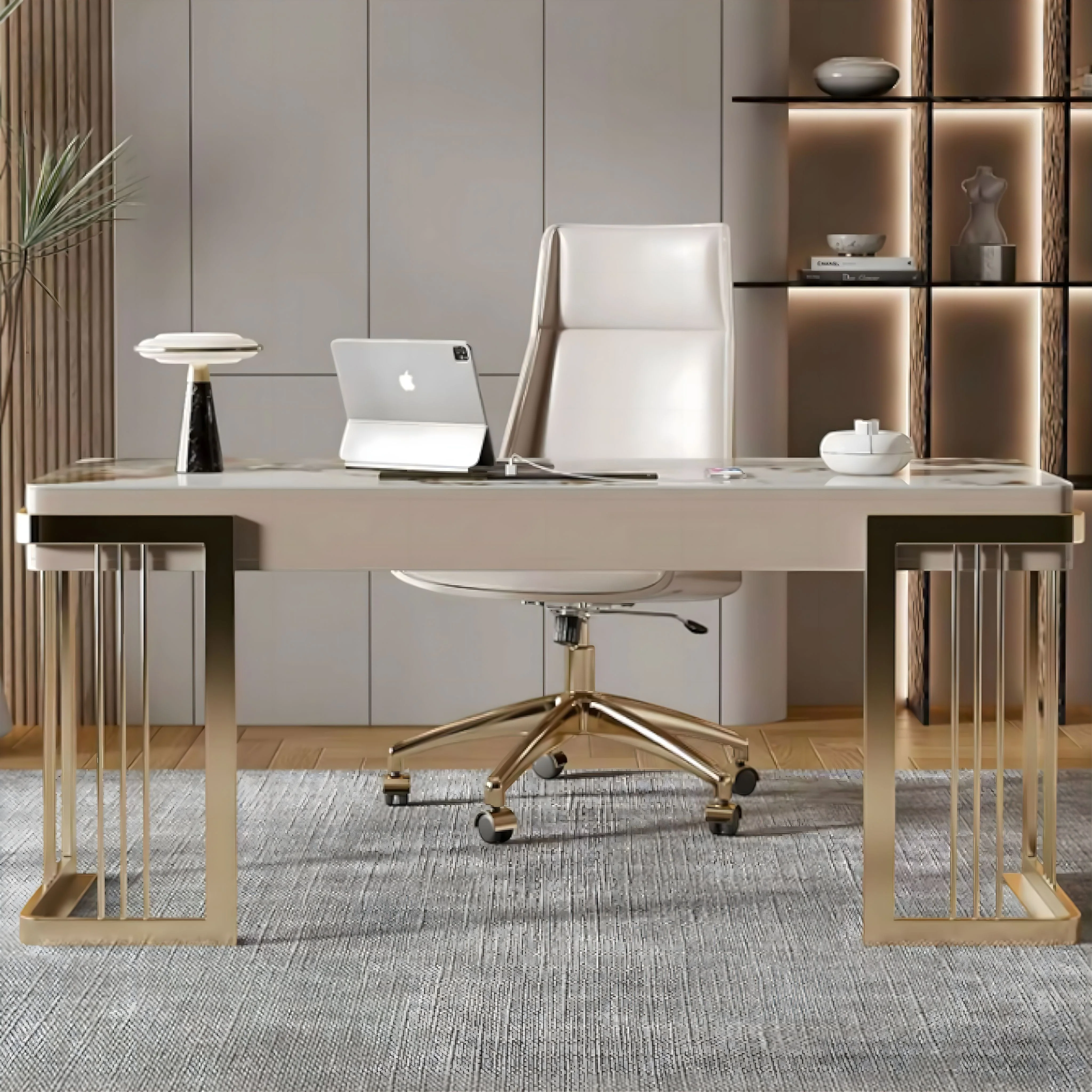 Emanuele Slate Office Desk - Image 4
