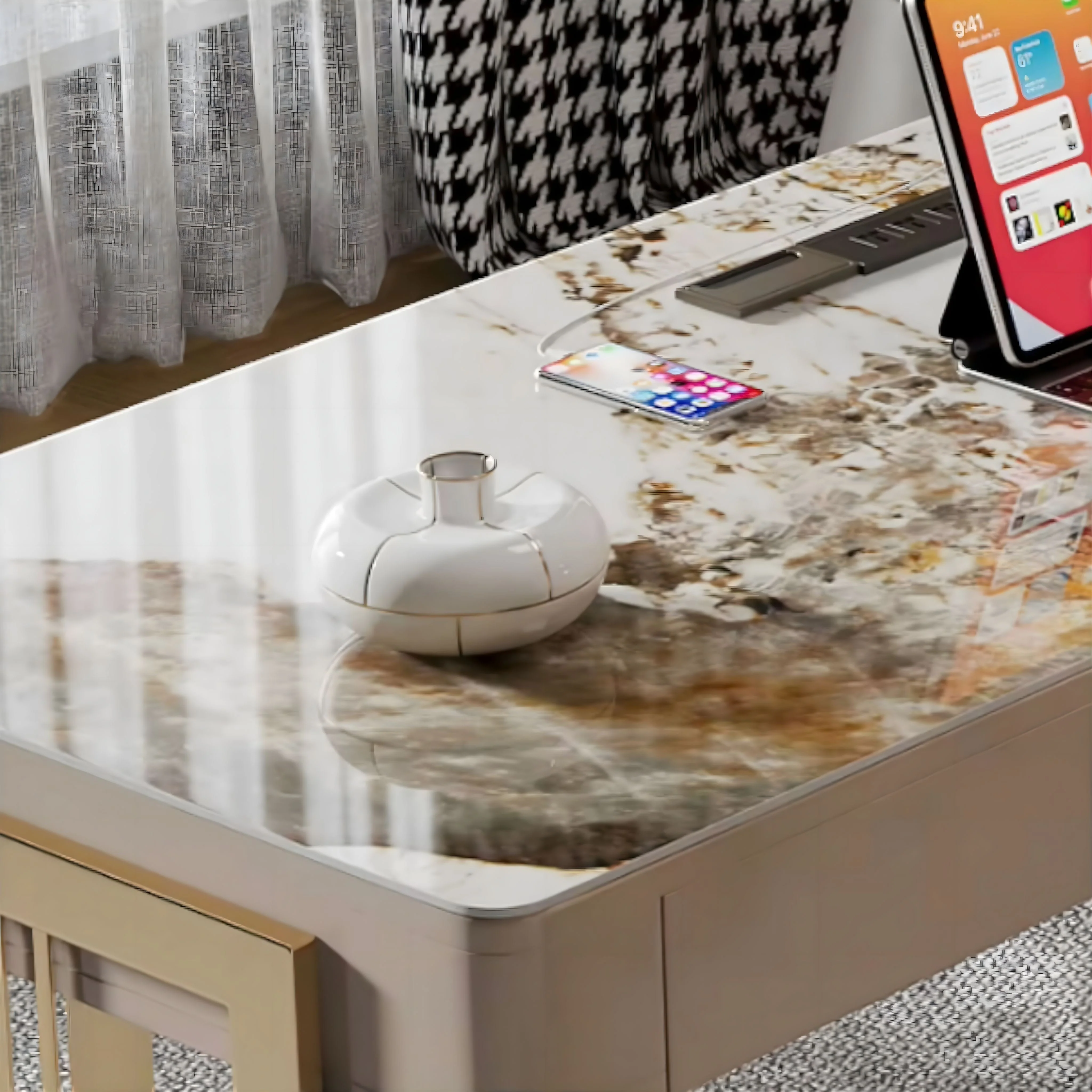 Emanuele Slate Office Desk - Image 5
