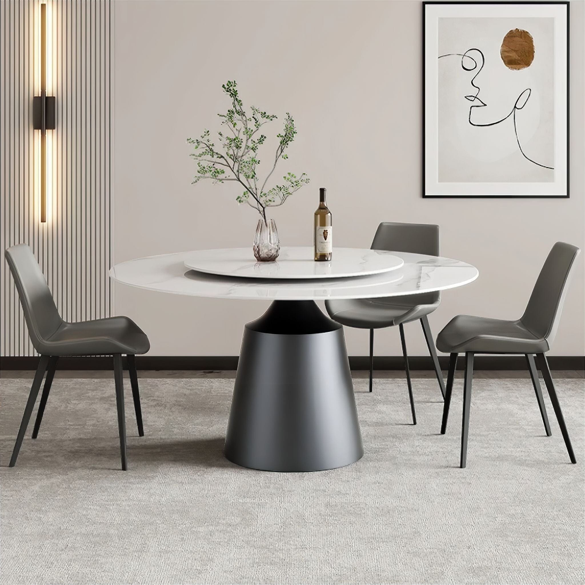 Henriette Marble Dining Table - Image 3
