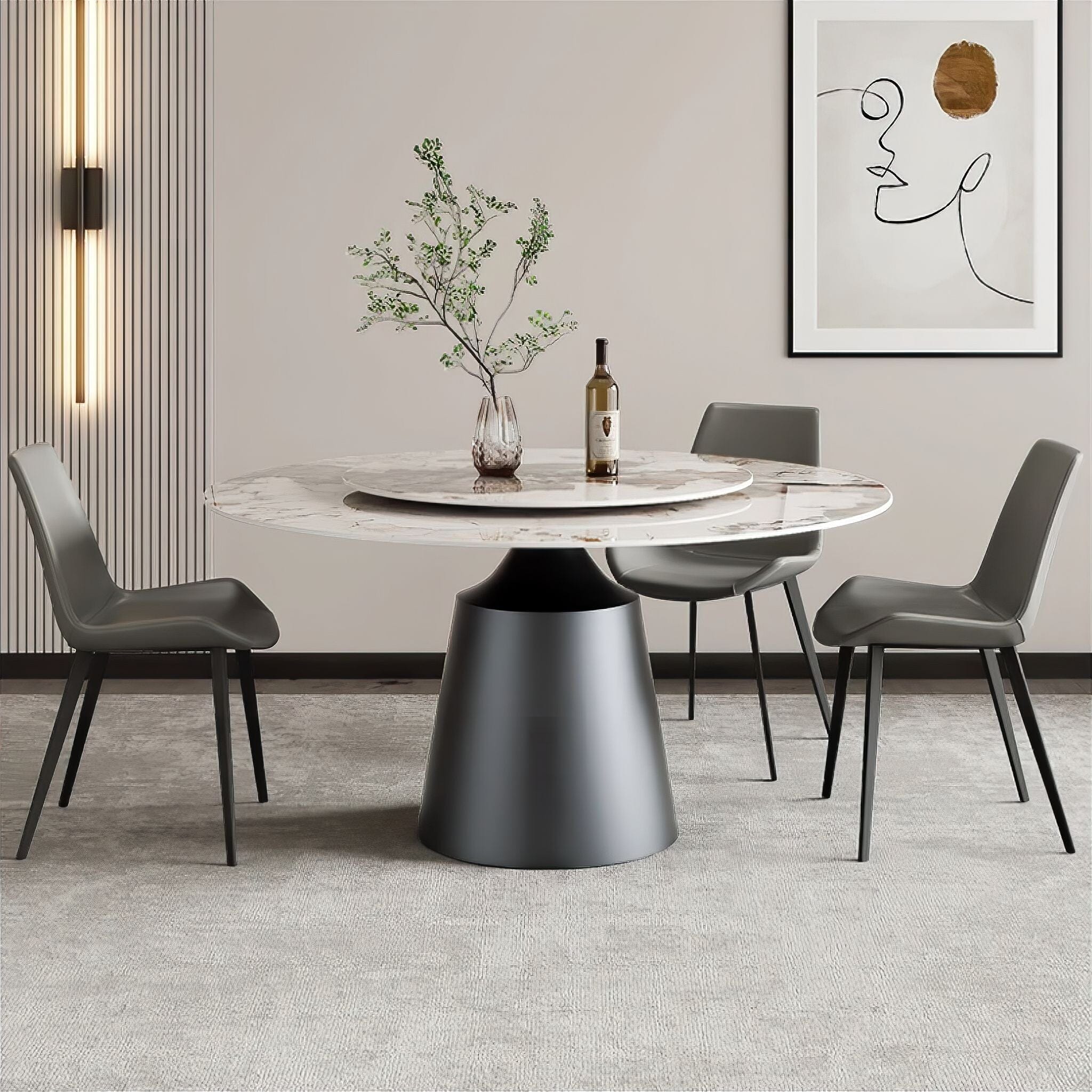 Henriette Marble Dining Table - Image 9