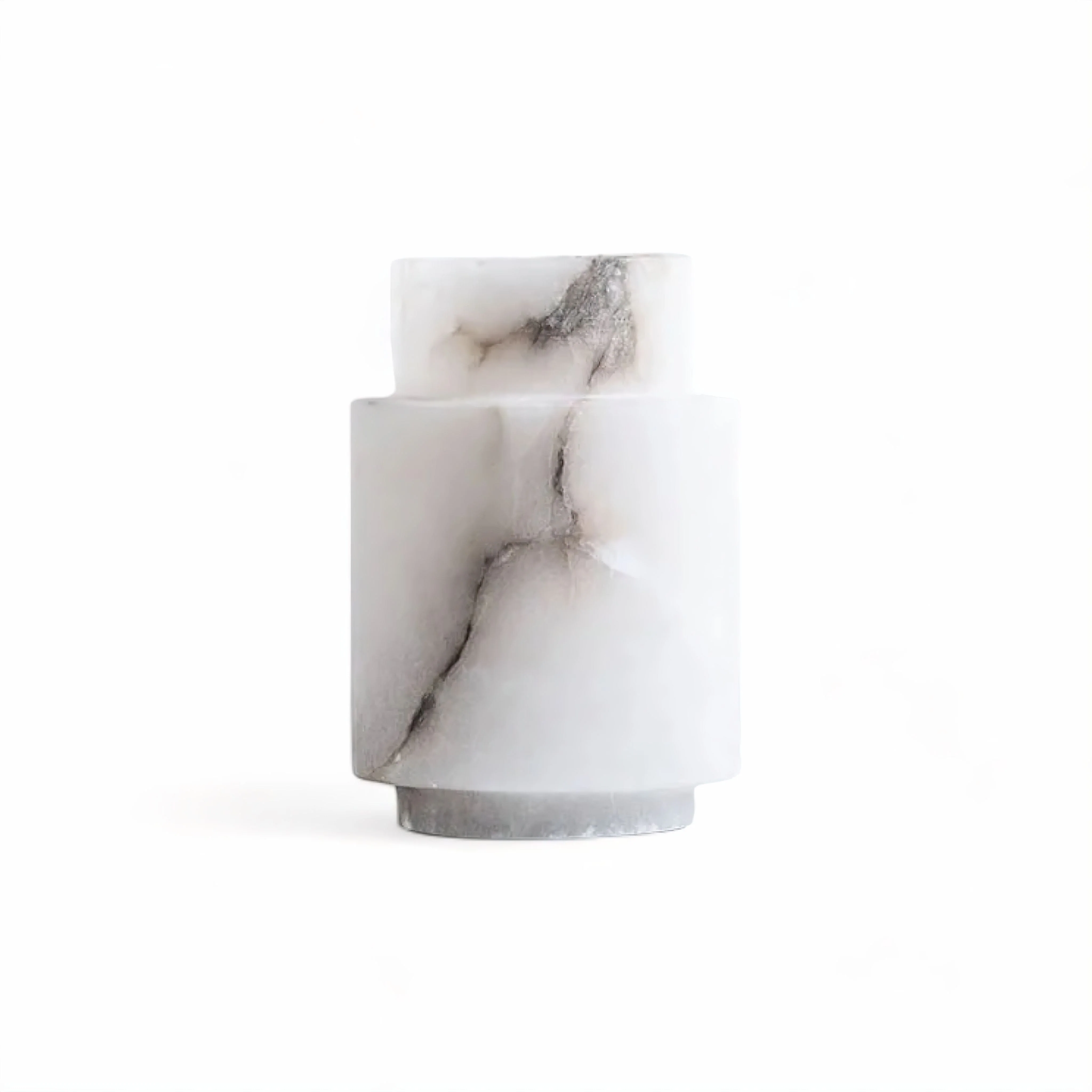 White Onyx Marble Vase Collection - Image 5