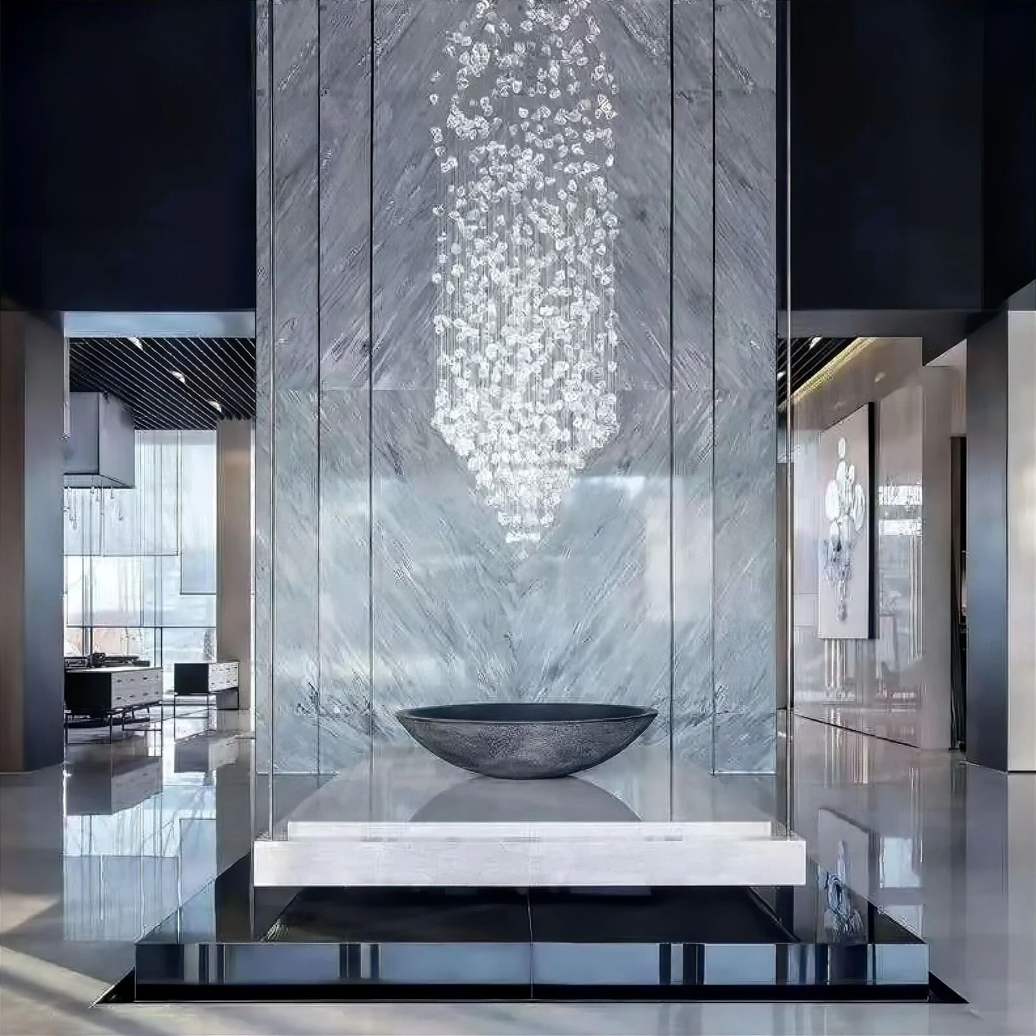 Sylvain Stone Chandelier - Image 7