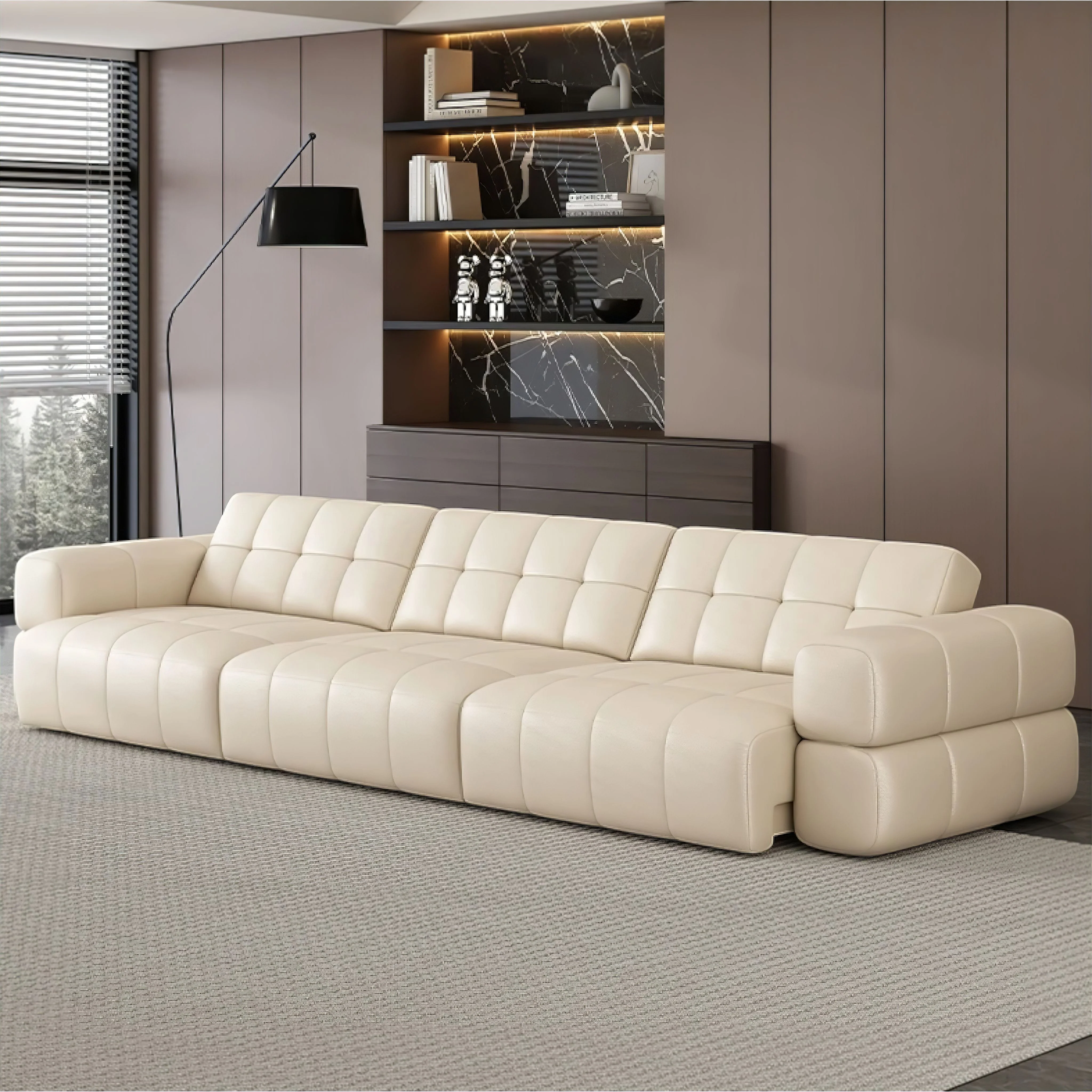 Cristiana Leather Sofa - Image 3
