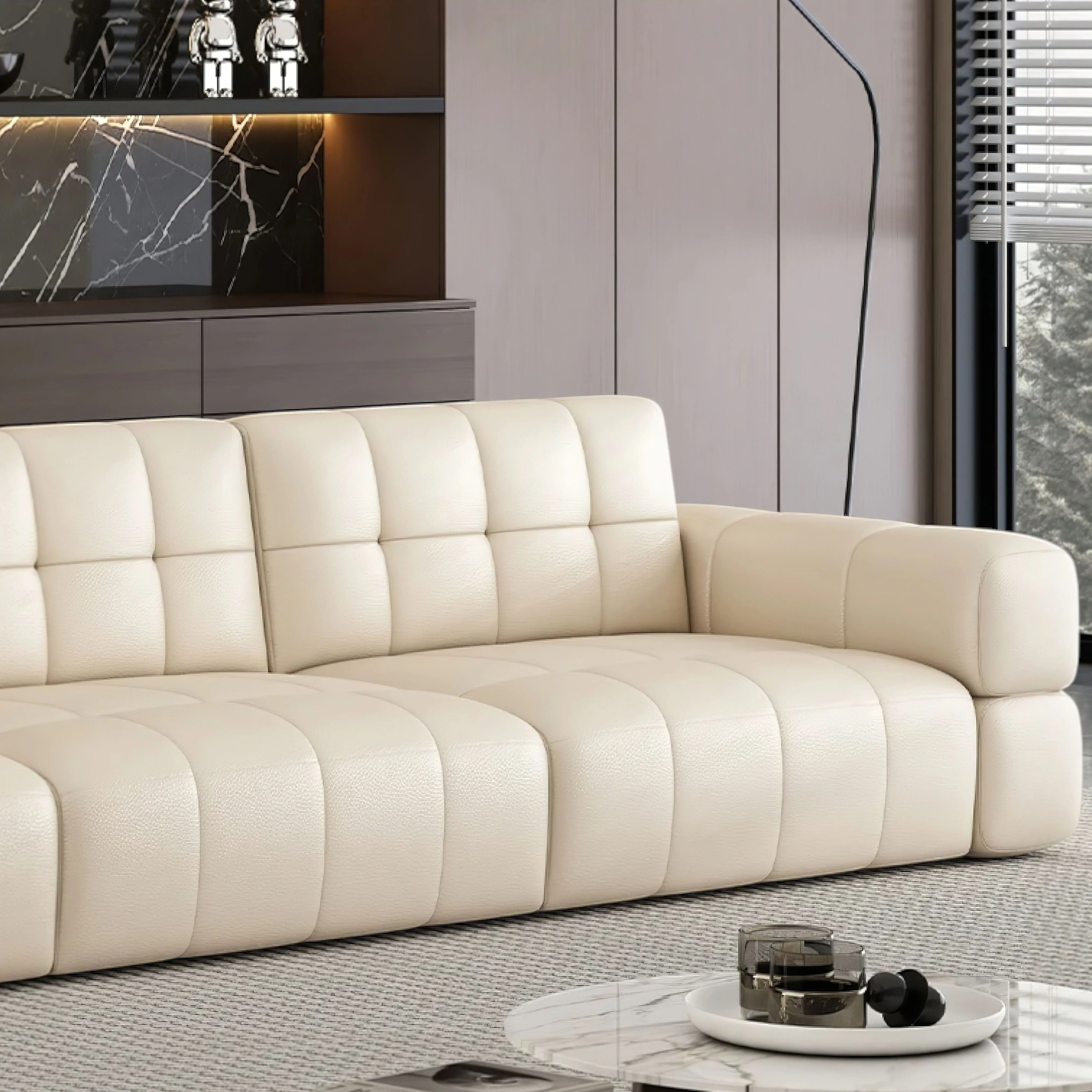Cristiana Leather Sofa - Image 8