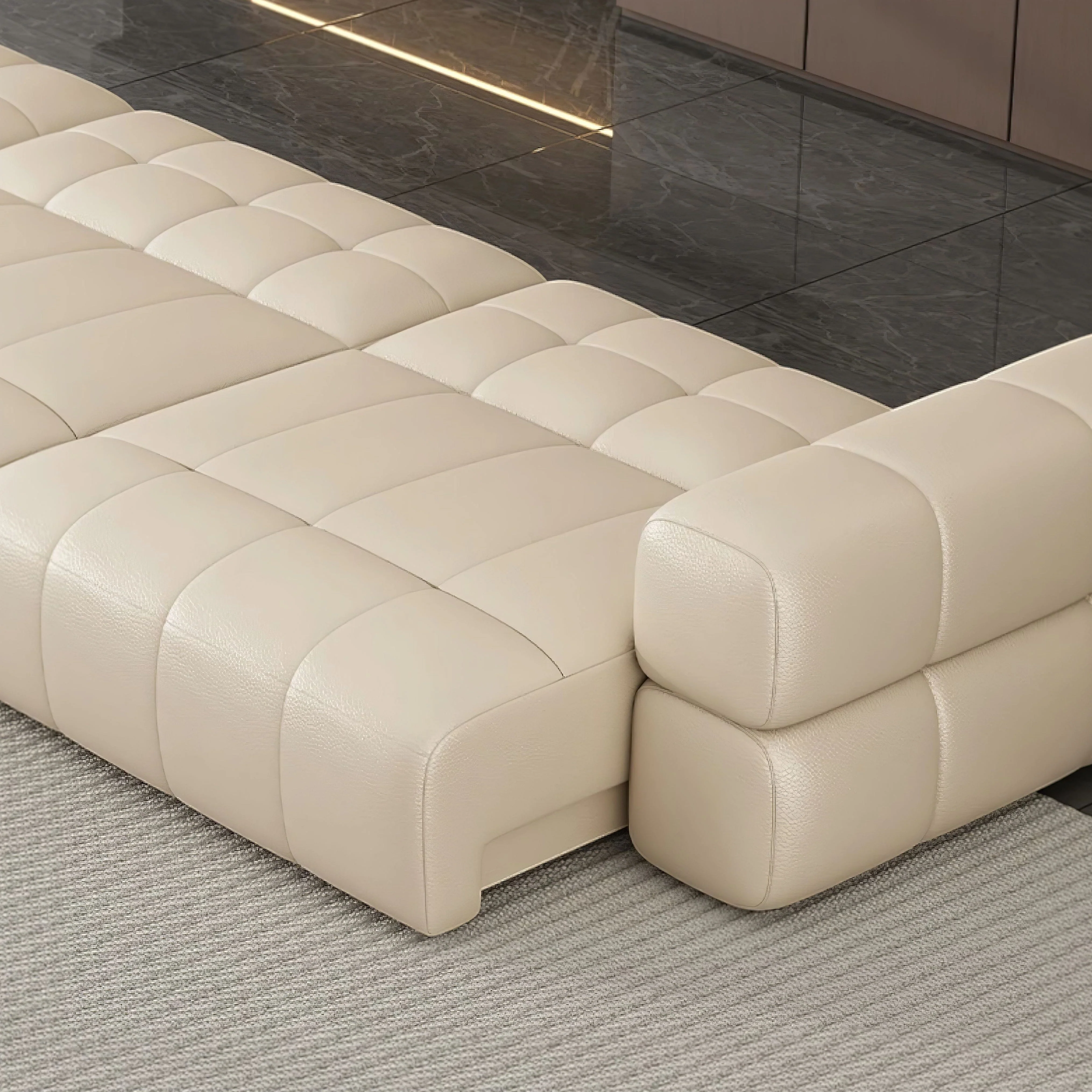 Cristiana Leather Sofa - Image 9