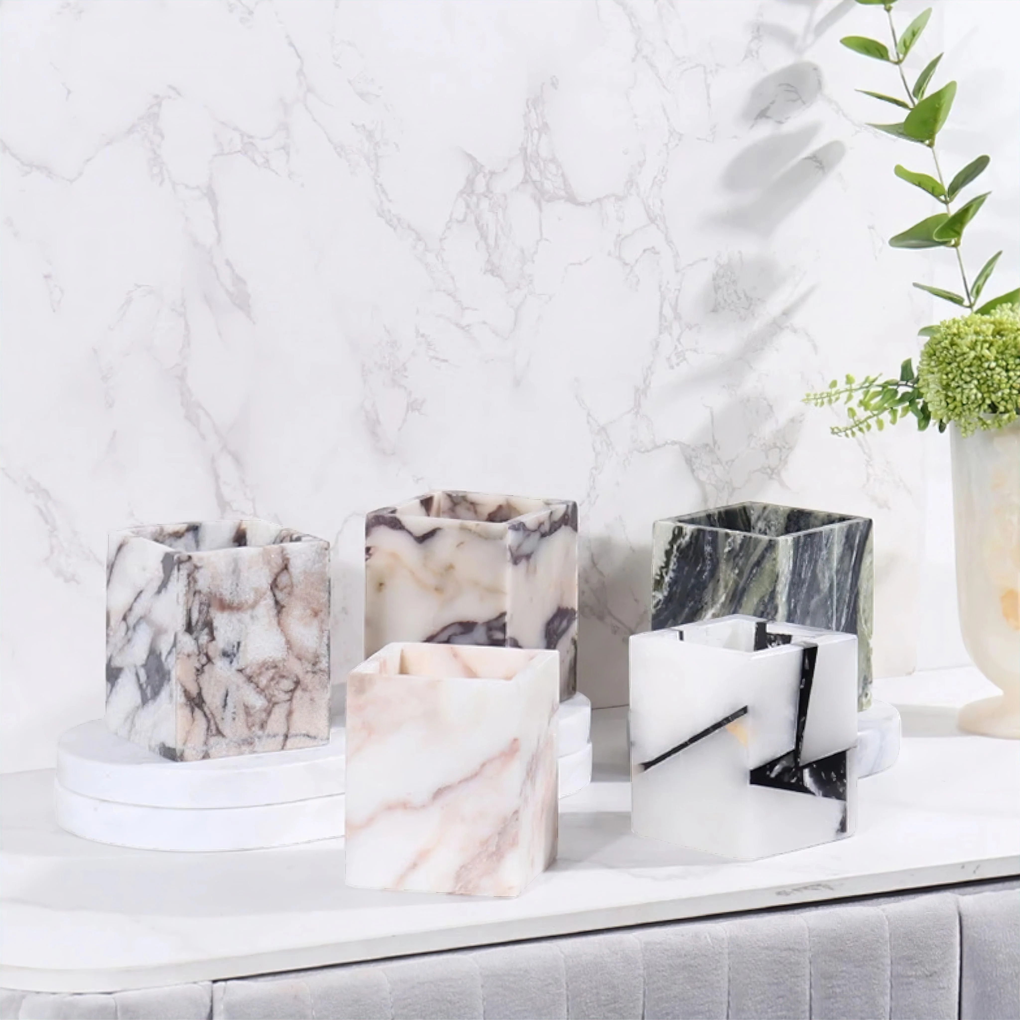 Marble Candle Holder