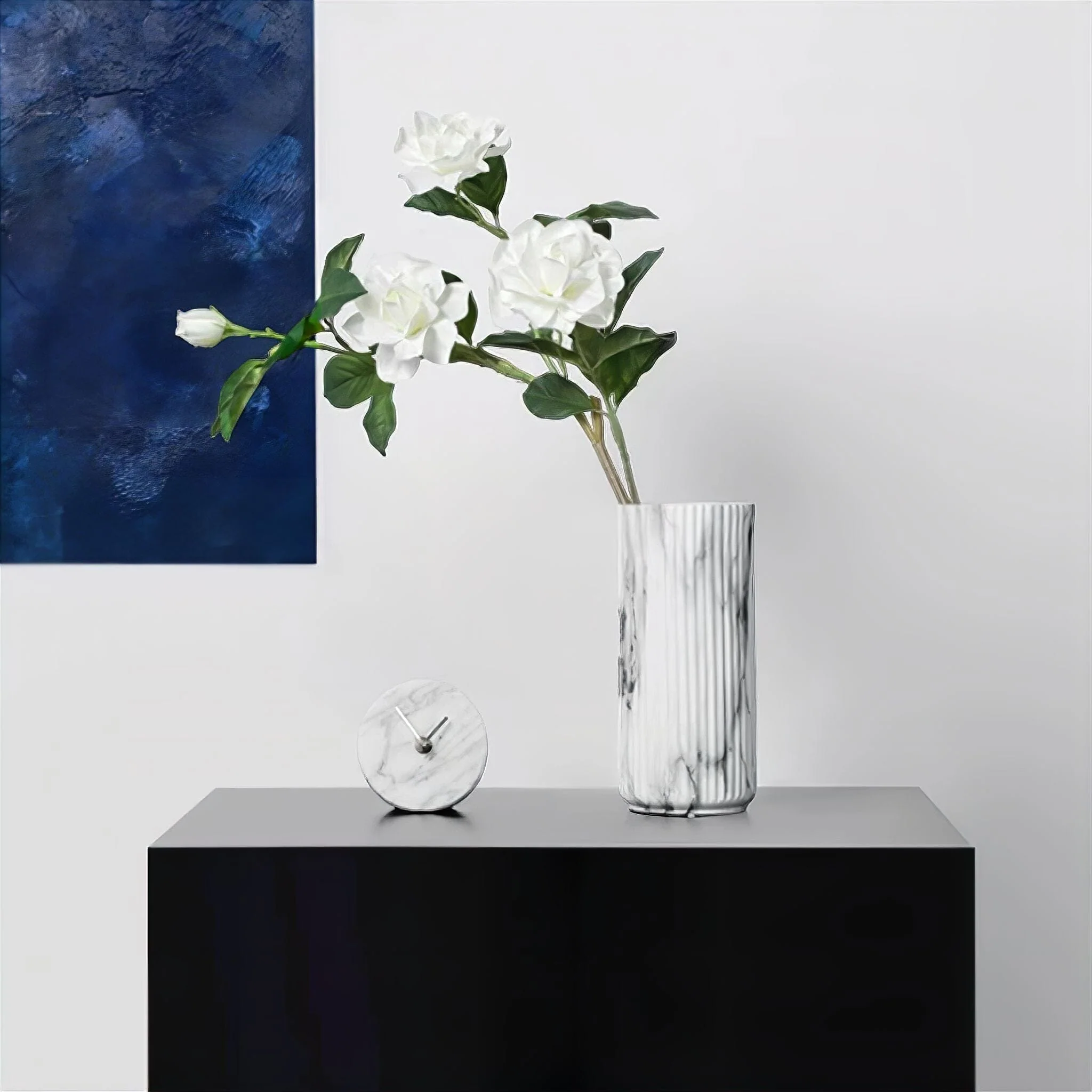 Ceramic Marble Look Vase - Image 4