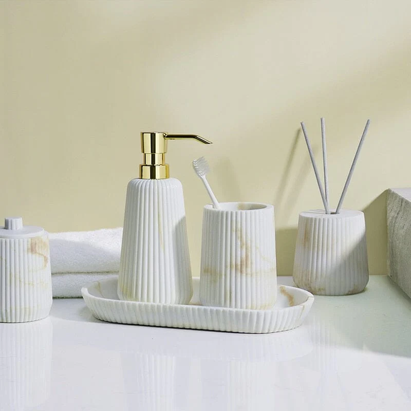 Raine Sandstone Bathroom Accessories - Image 3