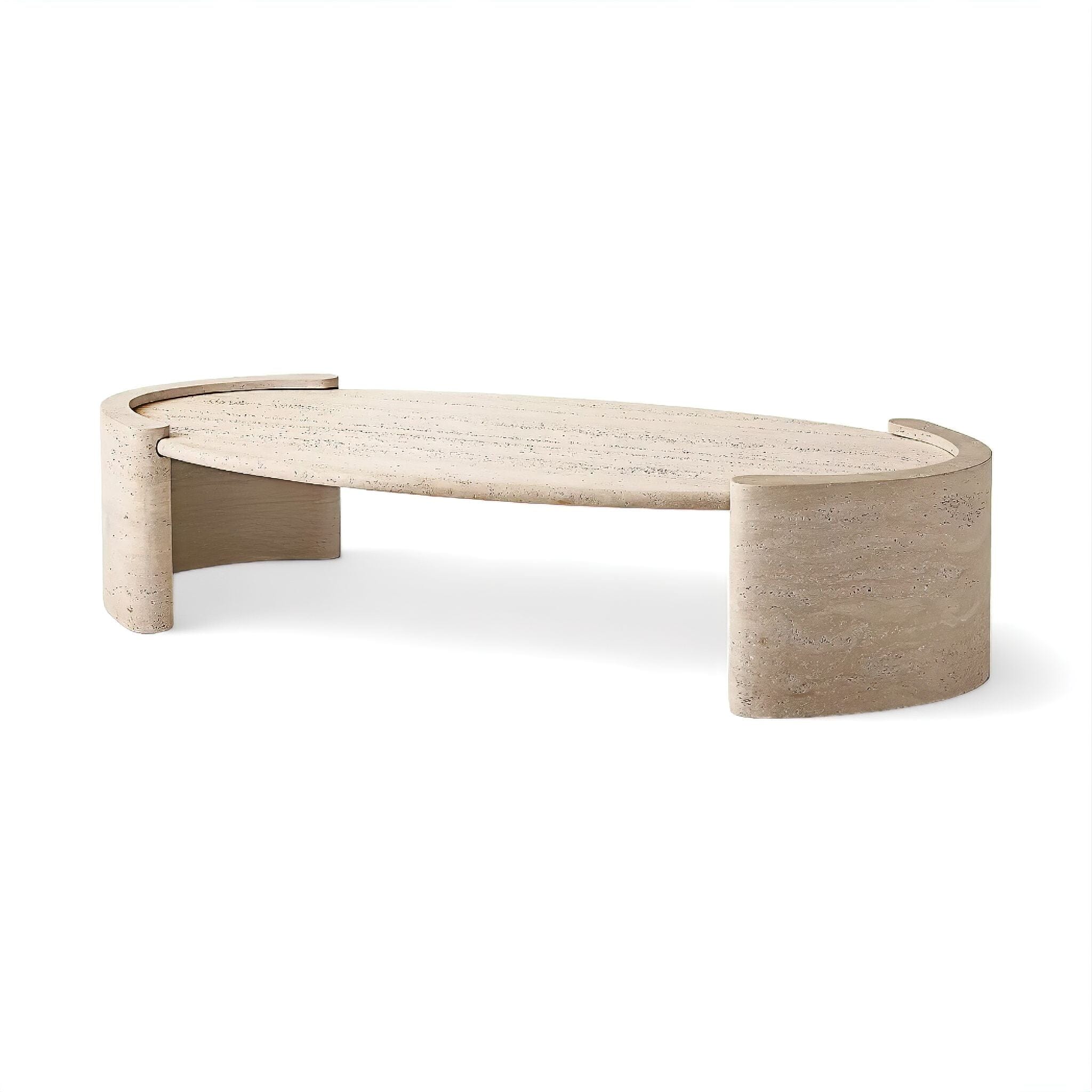 Violette Travertine Coffee Table - Image 5