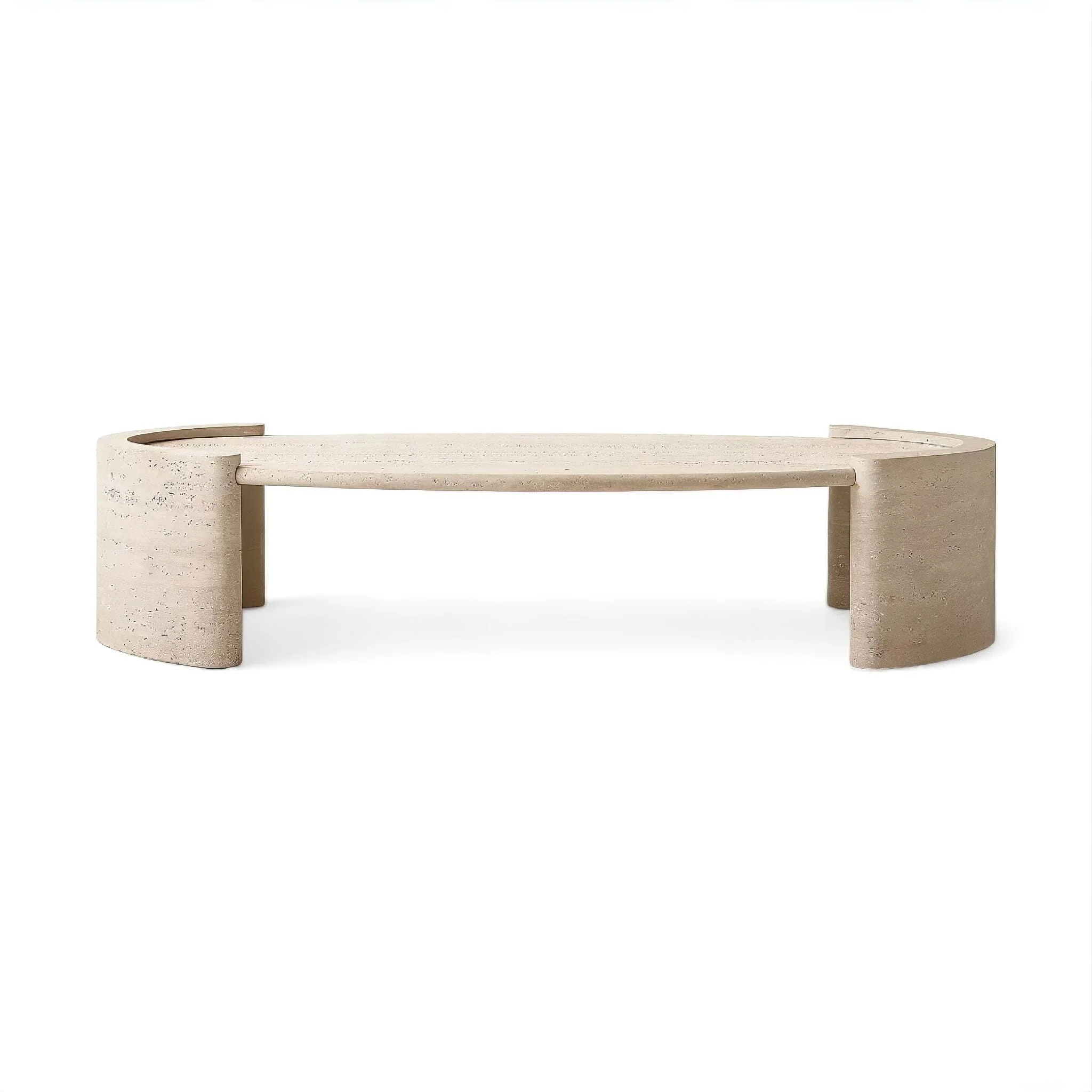 Violette Travertine Coffee Table - Image 6
