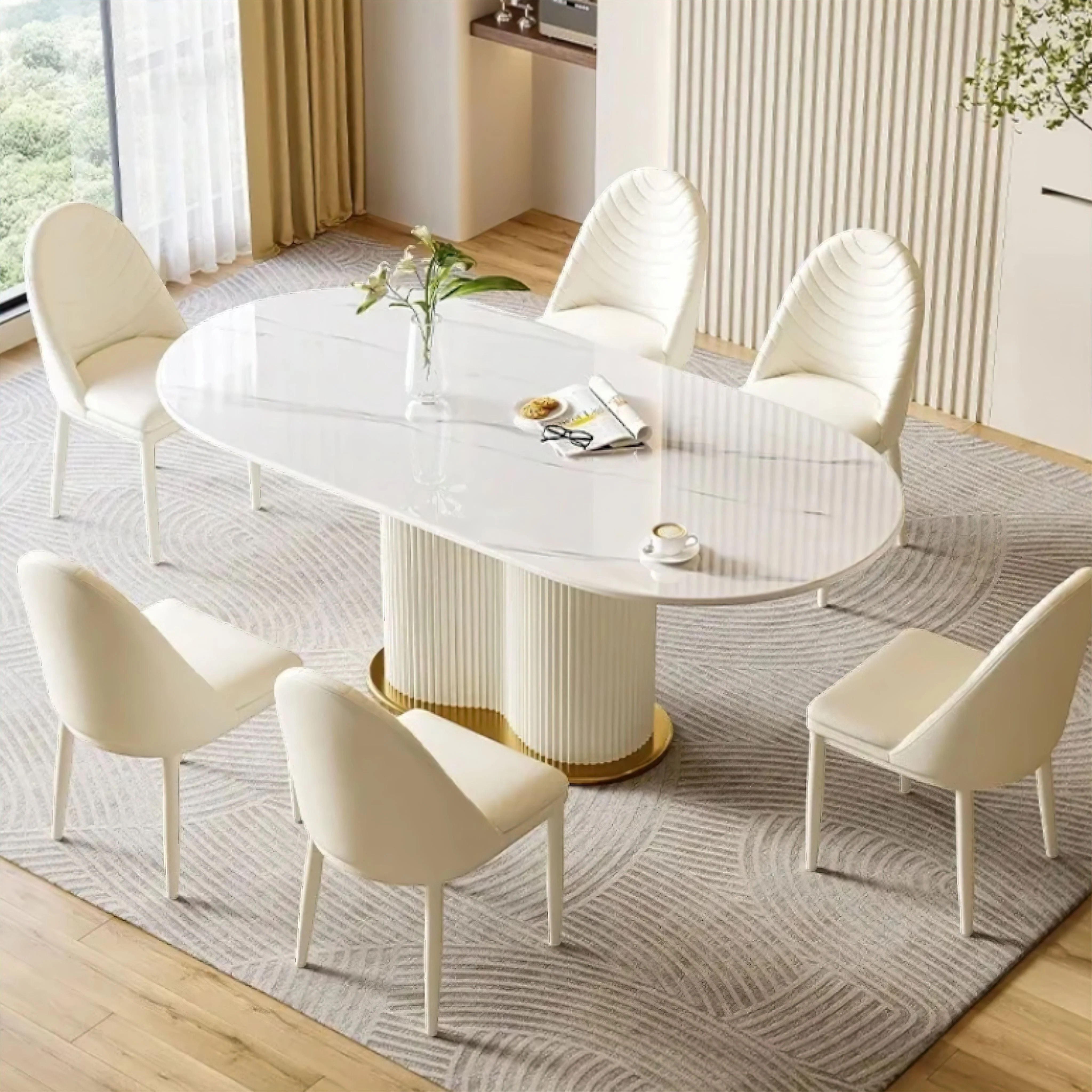 Debora Slate Dining Table - Image 4