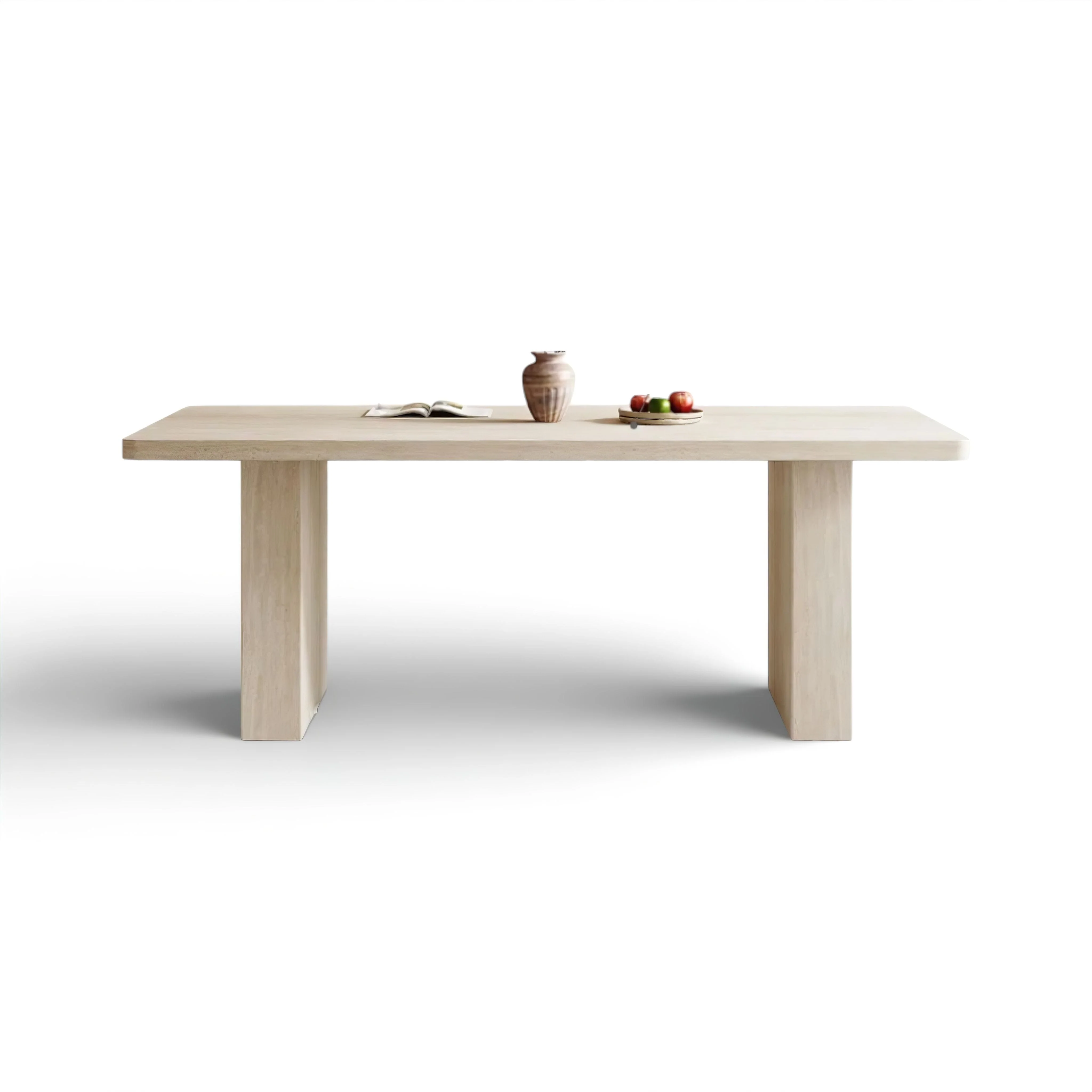 Adelmo Travertine Dining Table - Image 11