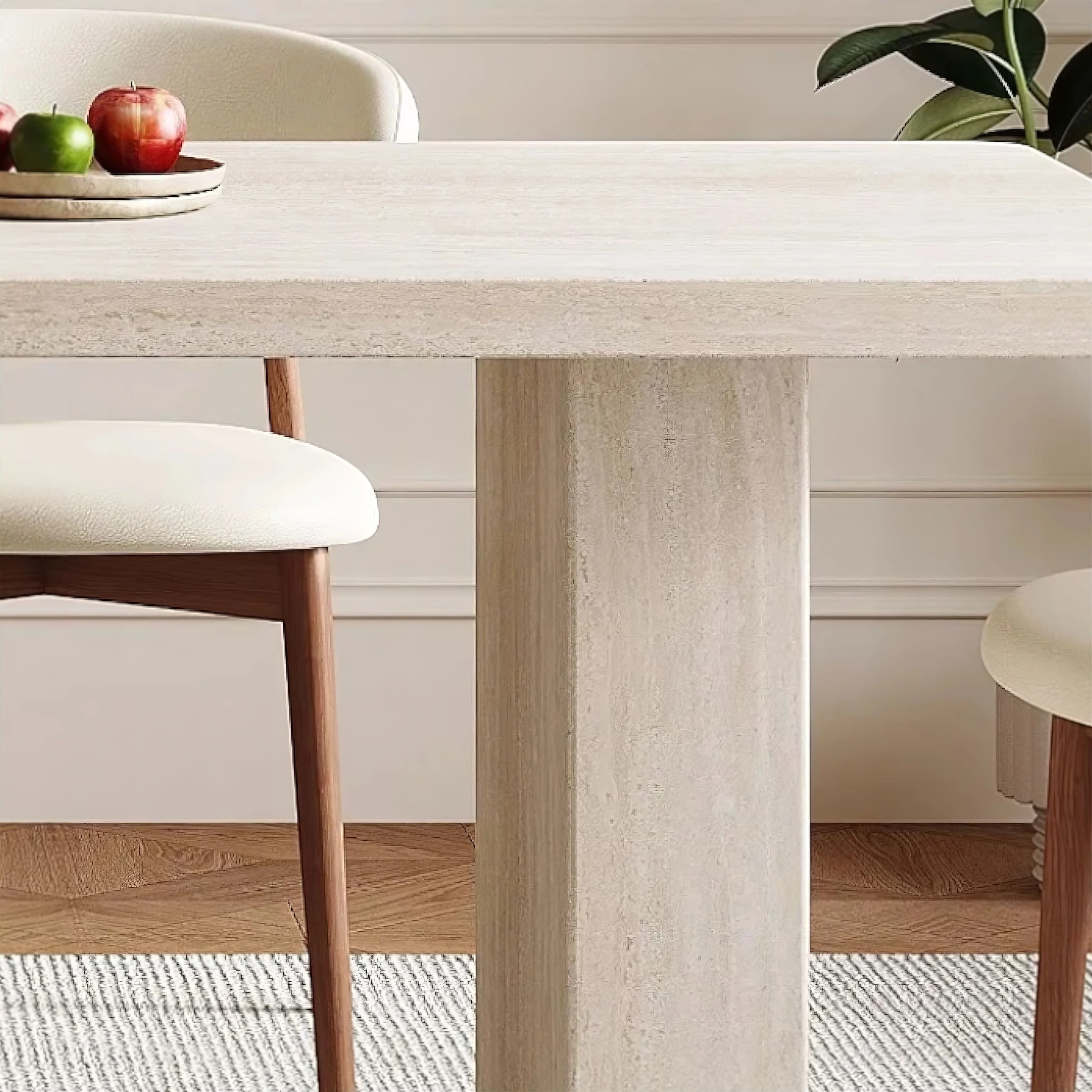 Adelmo Travertine Dining Table - Image 8
