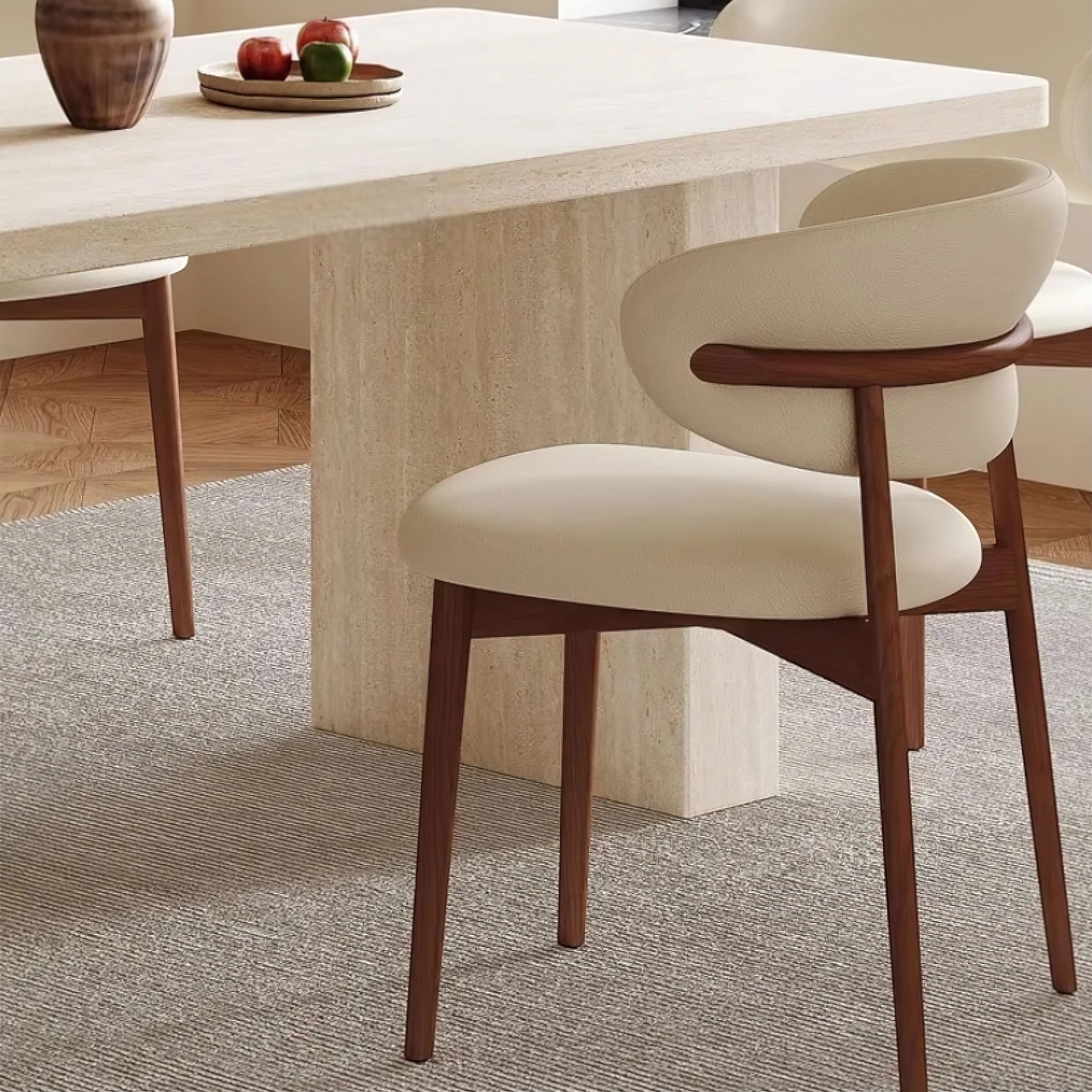 Adelmo Travertine Dining Table - Image 9