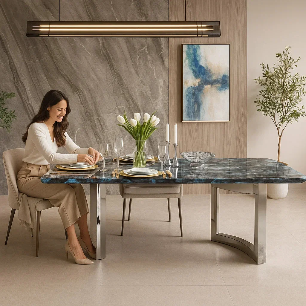 Quitterie Marble Dining Table