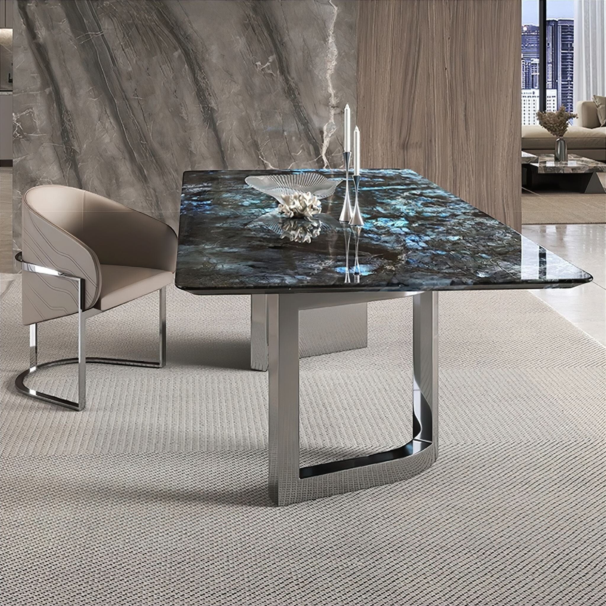 Quitterie Marble Dining Table - Image 6