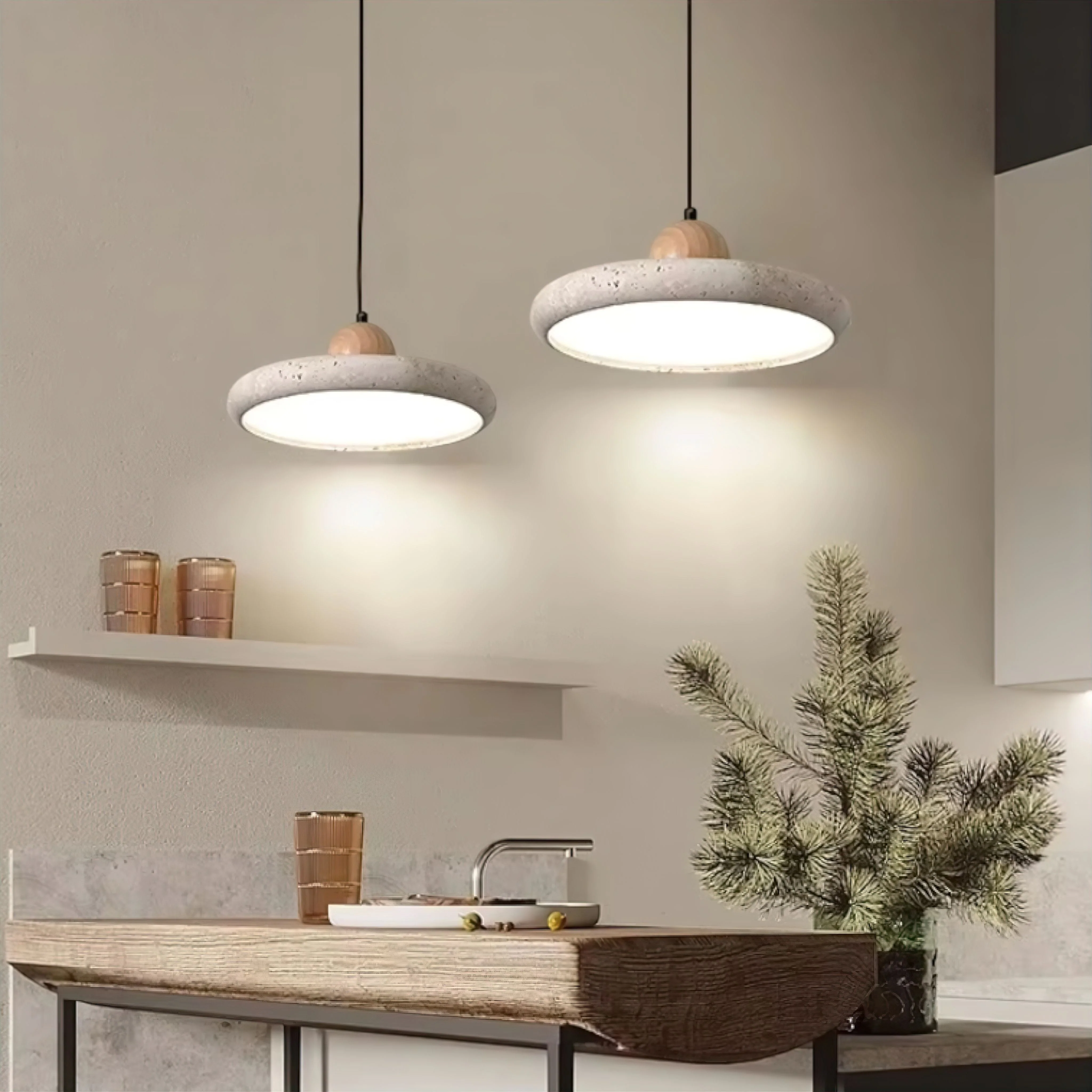 Mara Travertine Pendant Light - Image 3