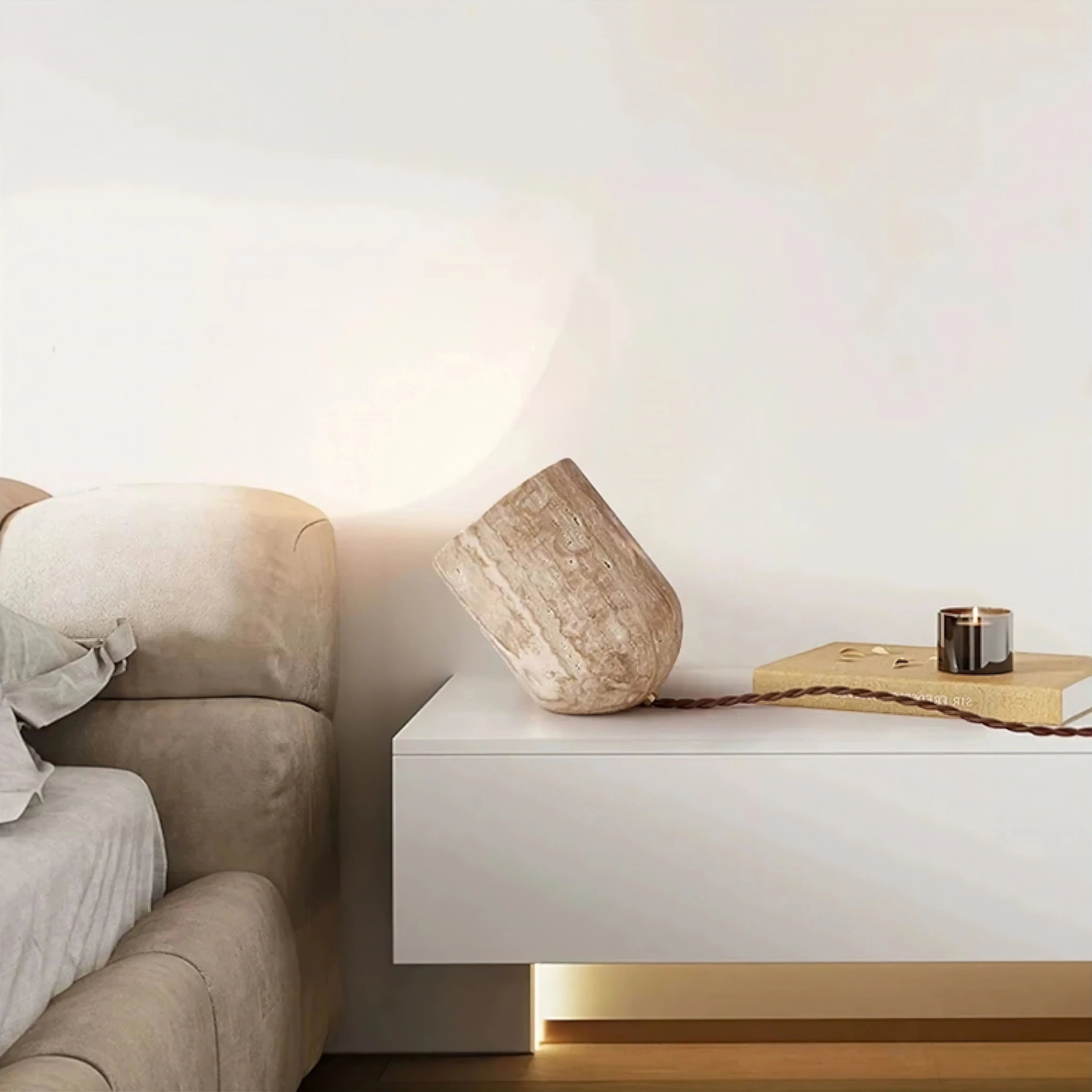 Ariane Travertine Lamp - Image 3