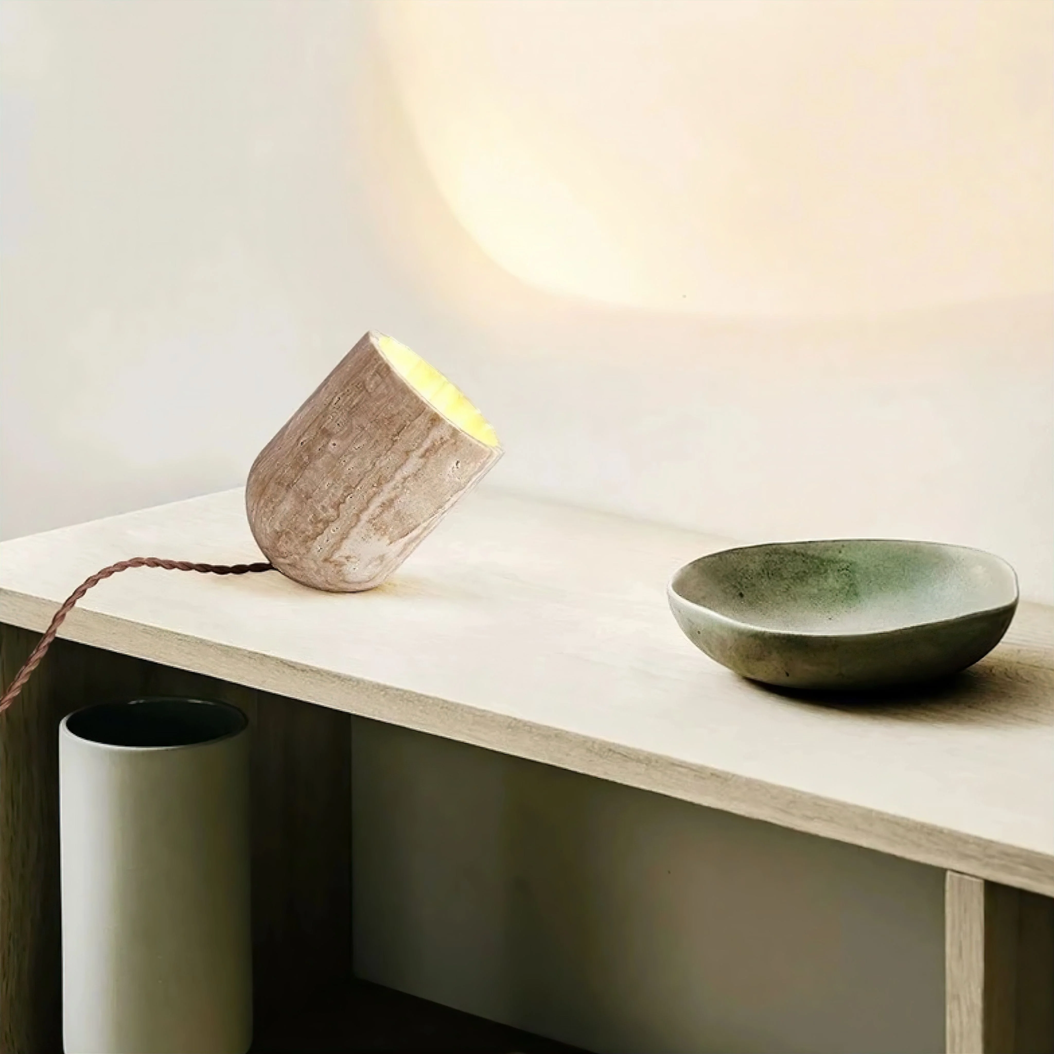 Ariane Travertine Lamp - Image 4