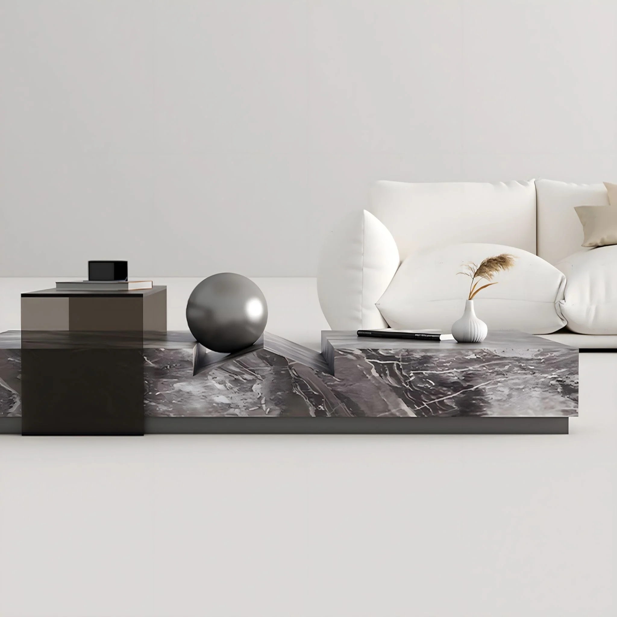 Lucienne Marble Coffee Table - Image 4