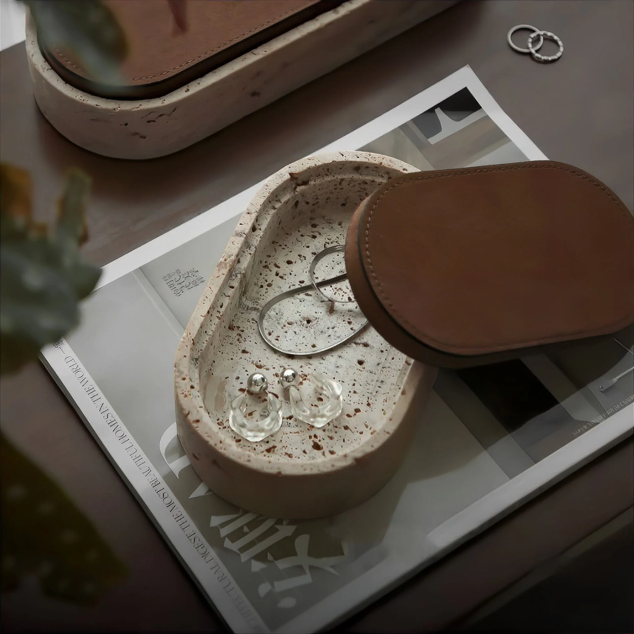 Vintage Travertine Box - Image 2