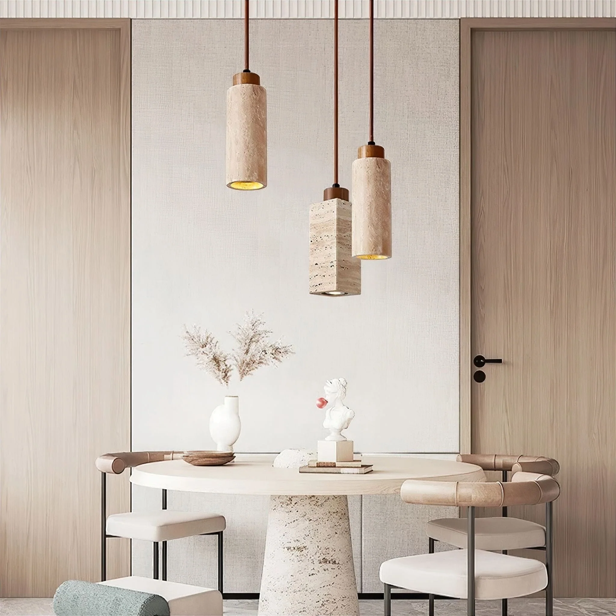 Galatea Travertine Pendant Lamp - Image 5