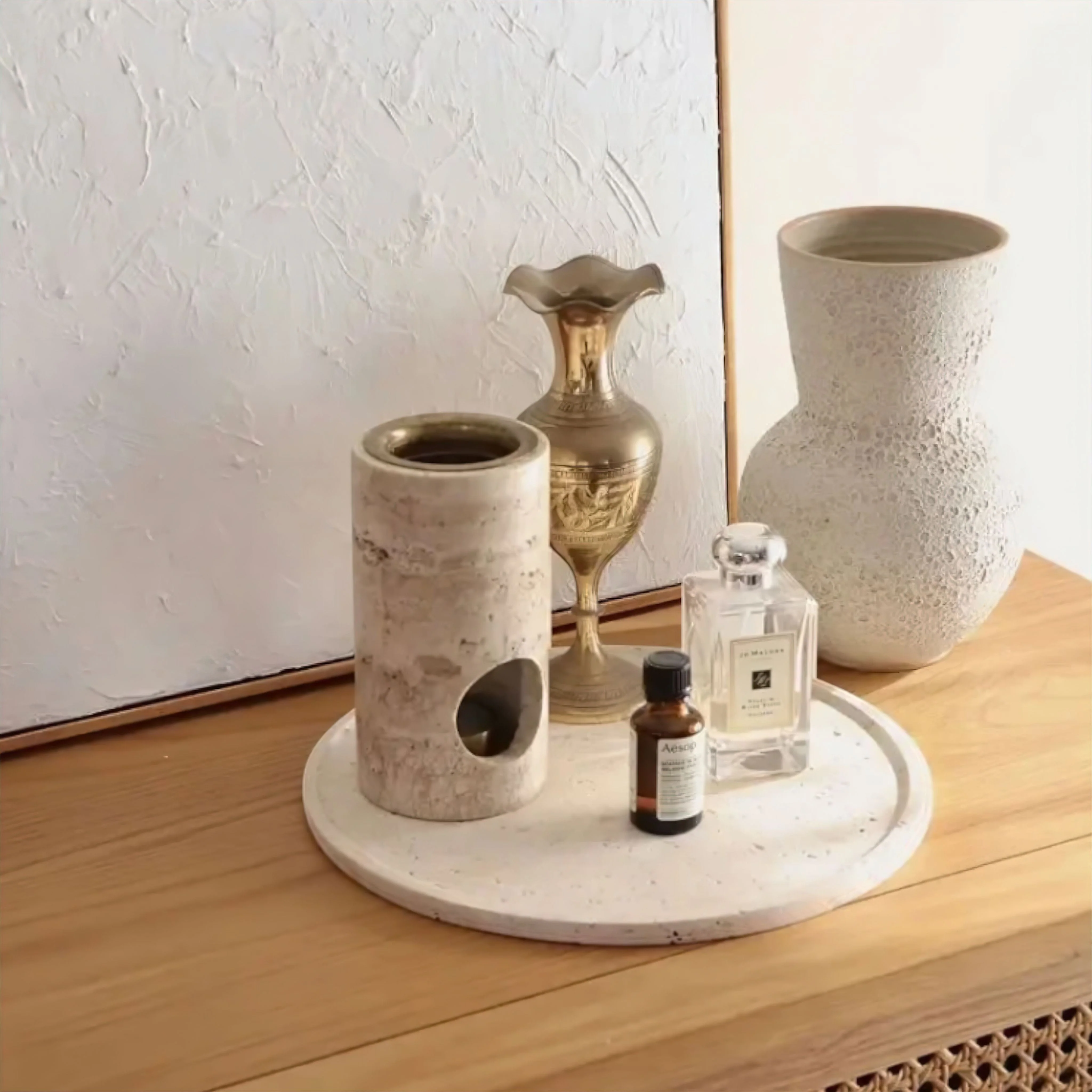 Christophe Travertine Oil Burner - Image 4