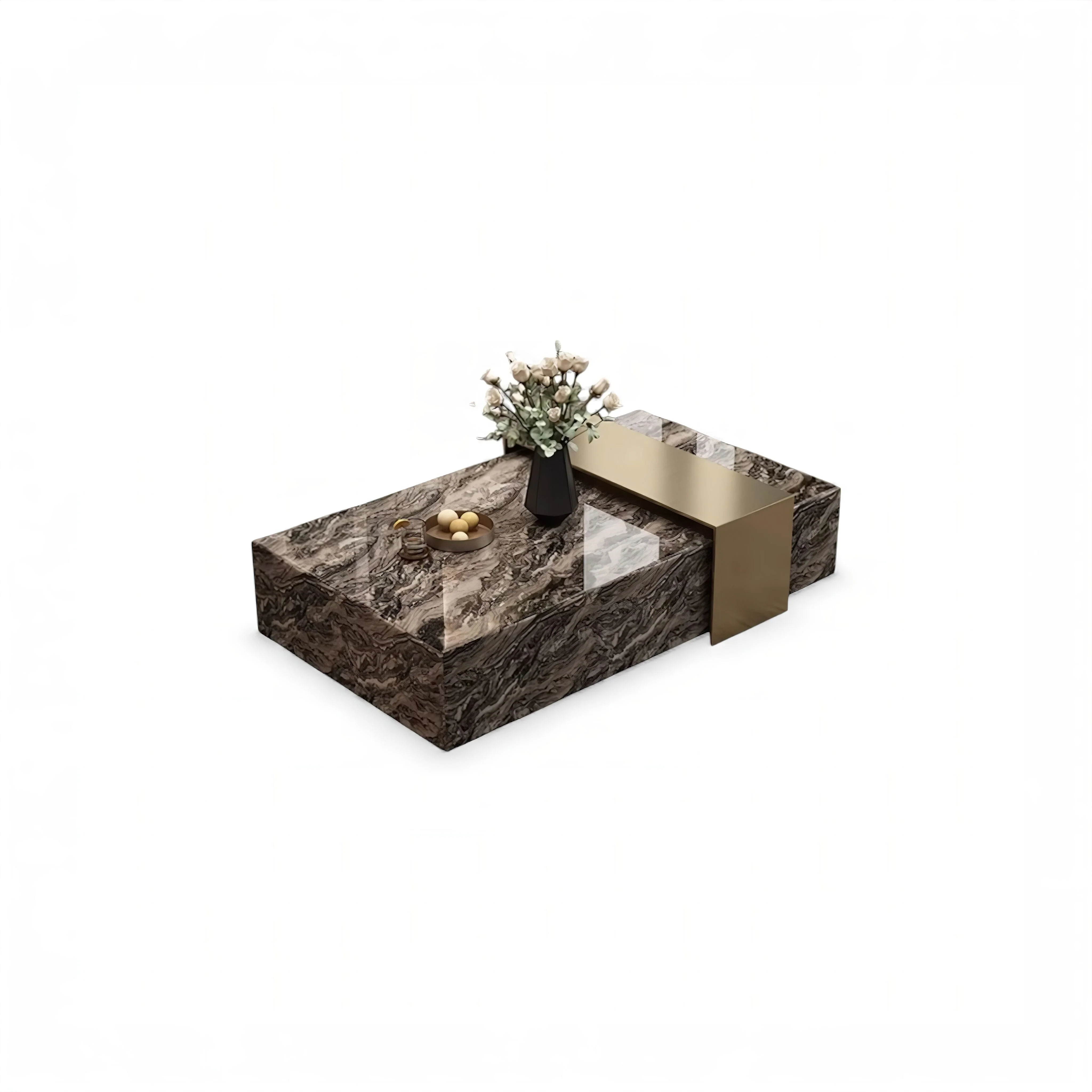 Alphonse Marble Coffee Table - Image 5